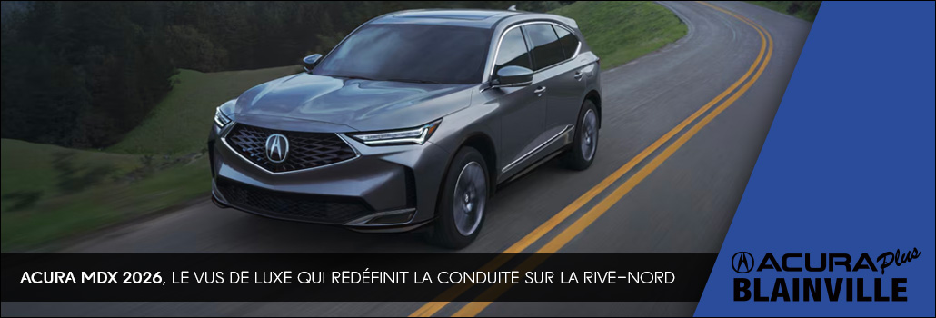 Acura plus blog MDX 2026 janvier FR